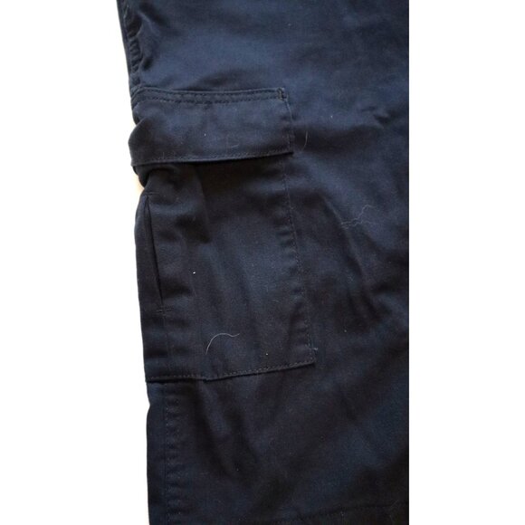 VF Imagewear Navy Cargo Shorts XL Utility Pockets Adjustable Workcore Aesthetic - Picture 6 of 8